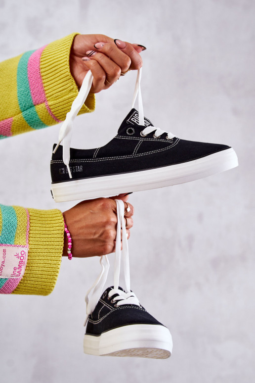 Stoff-Sneaker i Big Star KK274019 schwarz Stoff-Sneaker i Big Star KK274019 schwarz