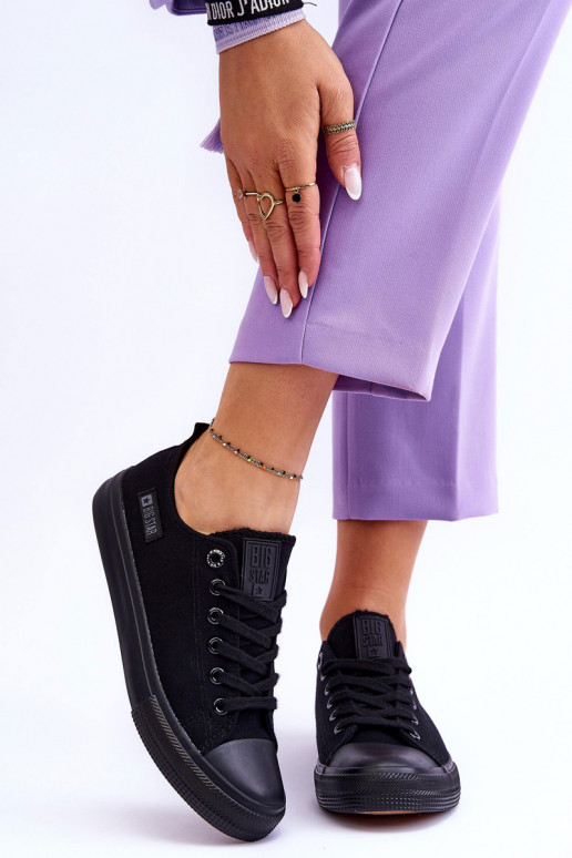 Stoff-Freizeitschuhe Big Star KK274009 schwarz Stoff-Freizeitschuhe Big Star KK274009 schwarz