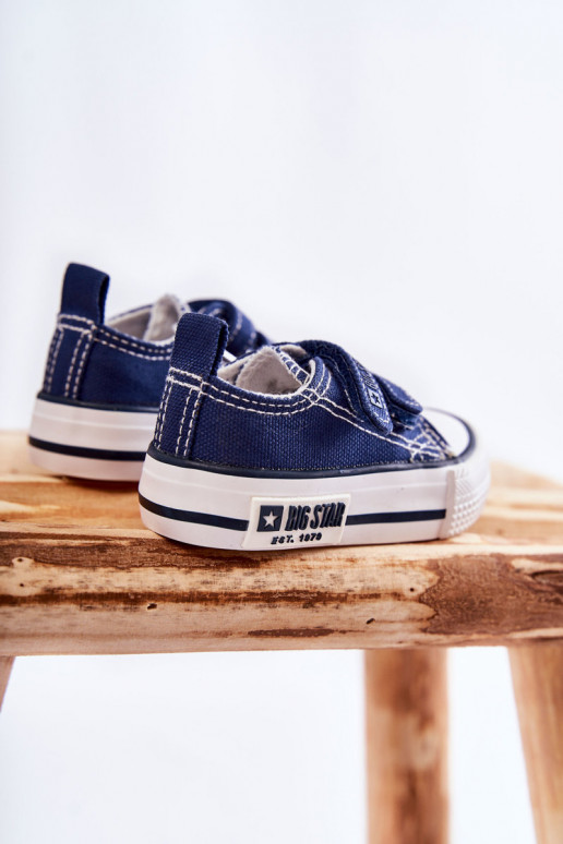 Kinder-Freizeitschuhe mit Klebeverschlüssen BIG STAR KK374075 dunkelblau Kinder-Freizeitschuhe mit Klebeverschlüssen BIG STAR KK374075 dunkelblau