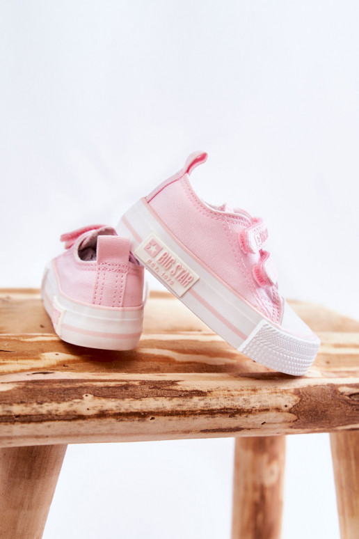 Kinder-Freizeitschuhe mit Klebeverschlüssen BIG STAR KK374077 rosa