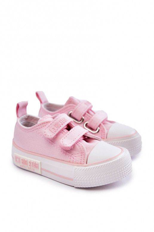 Kinder-Freizeitschuhe mit Klebeverschlüssen BIG STAR KK374077 rosa