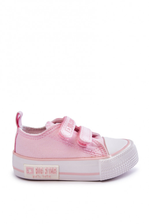 Kinder-Freizeitschuhe mit Klebeverschlüssen BIG STAR KK374077 rosa