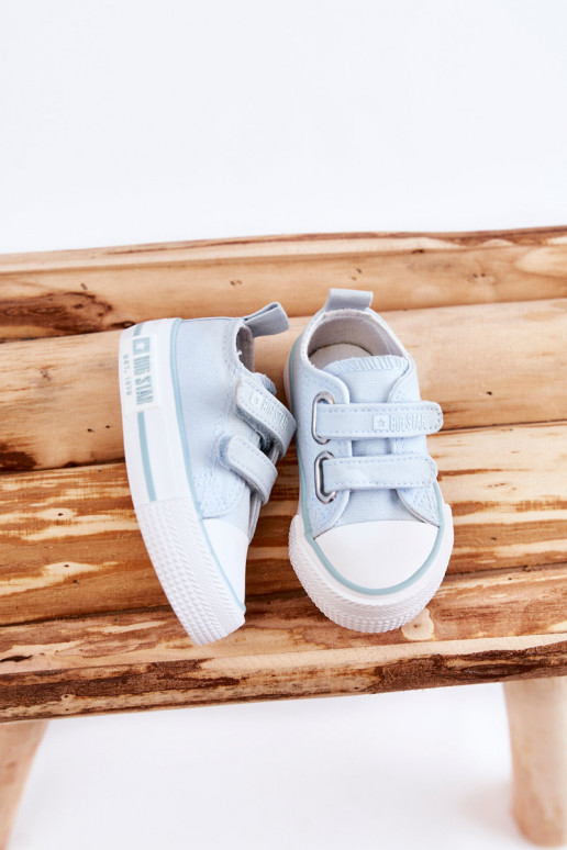 Kinder-Freizeitschuhe mit Klebeverschlüssen BIG STAR KK374078 blaue Farbe