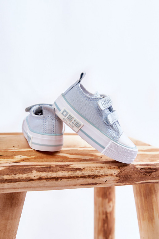 Kinder-Freizeitschuhe mit Klebeverschlüssen BIG STAR KK374078 blaue Farbe