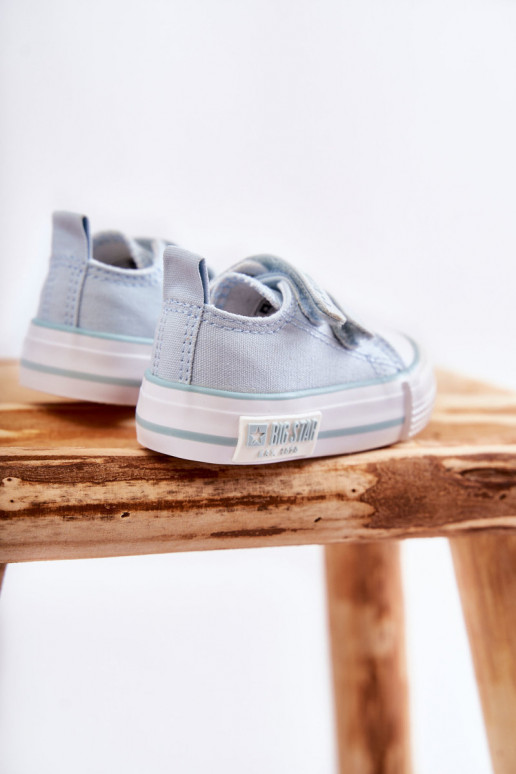Kinder-Freizeitschuhe mit Klebeverschlüssen BIG STAR KK374078 blaue Farbe
