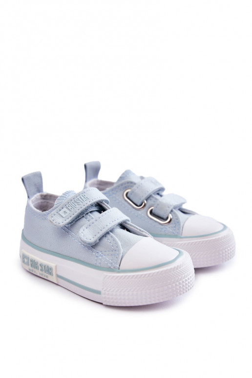 Kinder-Freizeitschuhe mit Klebeverschlüssen BIG STAR KK374078 blaue Farbe