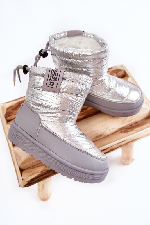 Kinder-Schneestiefel Big Star KK374218 grau und silber Kinder-Schneestiefel Big Star KK374218 grau und silber