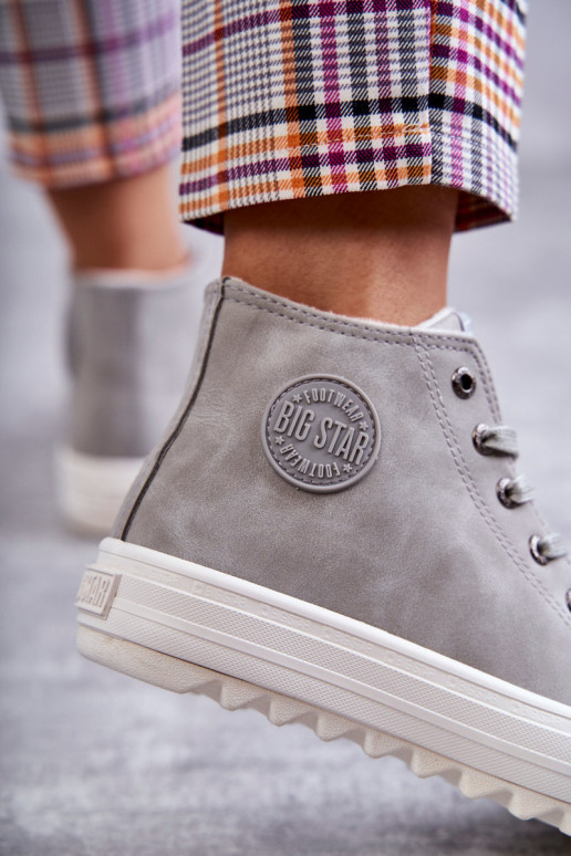 Freizeitschuhe Big Star warme graue Farbe EE274114 Freizeitschuhe Big Star warme graue Farbe EE274114
