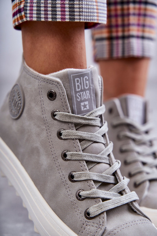 Freizeitschuhe Big Star warme graue Farbe EE274114 Freizeitschuhe Big Star warme graue Farbe EE274114