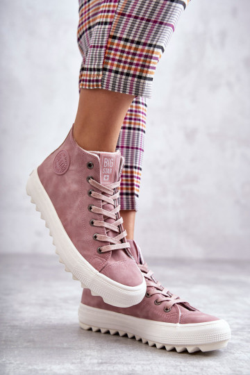 Freizeitschuhe Big Star in warmem Rosa EE274113