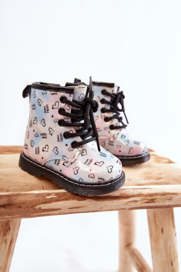 Kinderstiefel mit Glitzer und Mustern Reggie in verschiedenen Farben