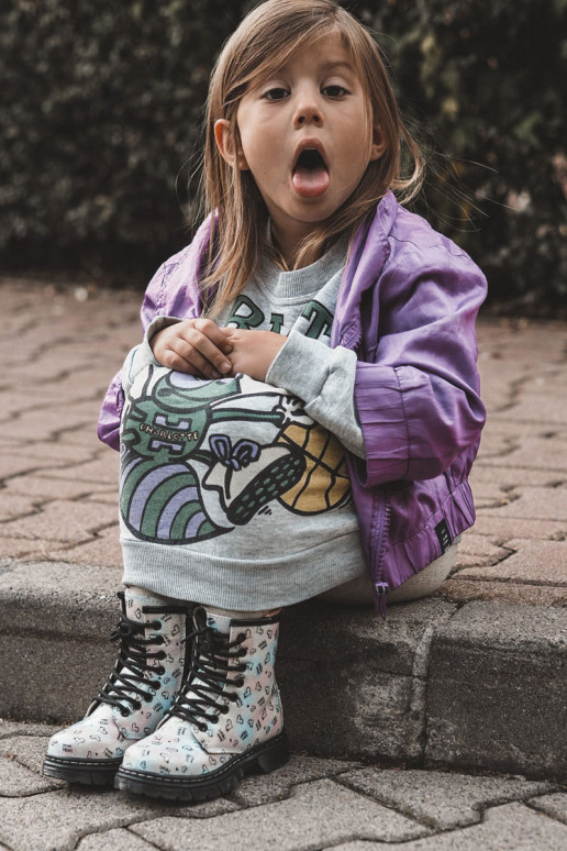 Kinderstiefel mit Glitzer und Mustern Reggie in verschiedenen Farben Kinderstiefel mit Glitzer und Mustern Reggie in verschiedenen Farben