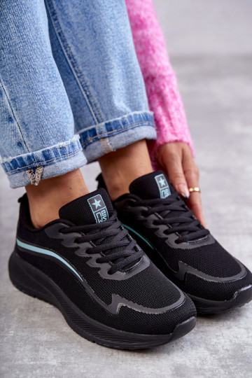 Modische Sportschuhe Sneakers Modell Schuhe schwarz Farbe Ida