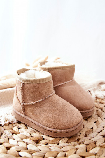 Warme Kinder-Winterstiefel beige Gooby 2