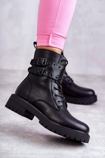 Gewärmte Stiefel in der Farbe Schwarz Silvor 2