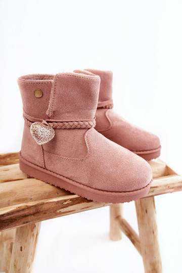 Kinder-Schneestiefel in der Farbe Rosa Mai 2
