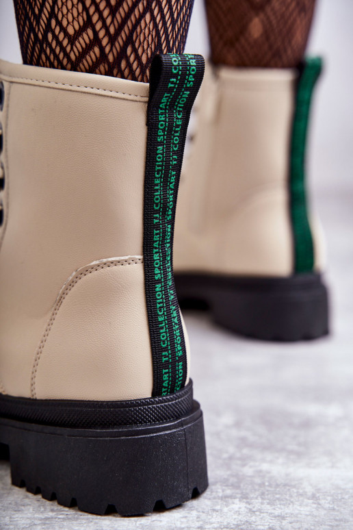 Damen-Stiefeletten, Stiefeletten in Elfenbeinfarbe, Denila Damen-Stiefeletten, Stiefeletten in Elfenbeinfarbe, Denila