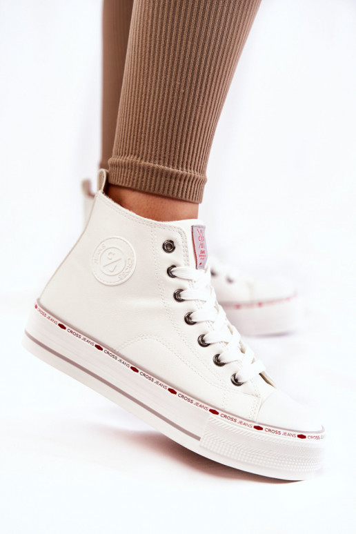 Freizeitschuhe mit Sohlen Cross Jeans KK2R4044C weiße Farbe Freizeitschuhe mit Sohlen Cross Jeans KK2R4044C weiße Farbe