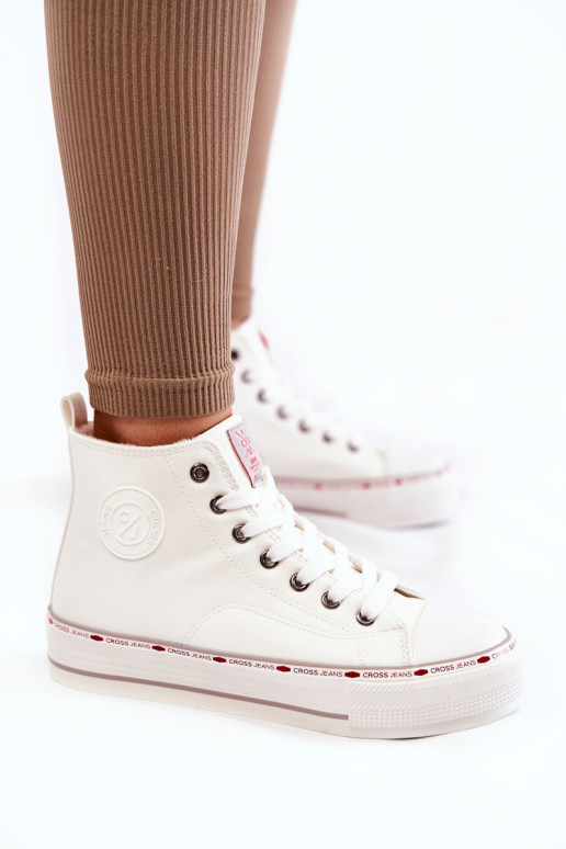 Freizeitschuhe mit Sohlen Cross Jeans KK2R4044C weiße Farbe Freizeitschuhe mit Sohlen Cross Jeans KK2R4044C weiße Farbe