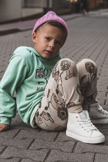 Kinderschuhe mit Einlegesohlen mit Reißverschlüssen Big Star KK374227 weiße Farbe 2