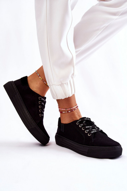 Damenschuhe Memory Foam System Big Star KK276001 schwarz Damenschuhe Memory Foam System Big Star KK276001 schwarz