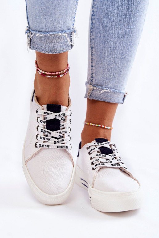 Damenschuhe Memory Foam System Big Star KK276002 weiße Farbe Damenschuhe Memory Foam System Big Star KK276002 weiße Farbe