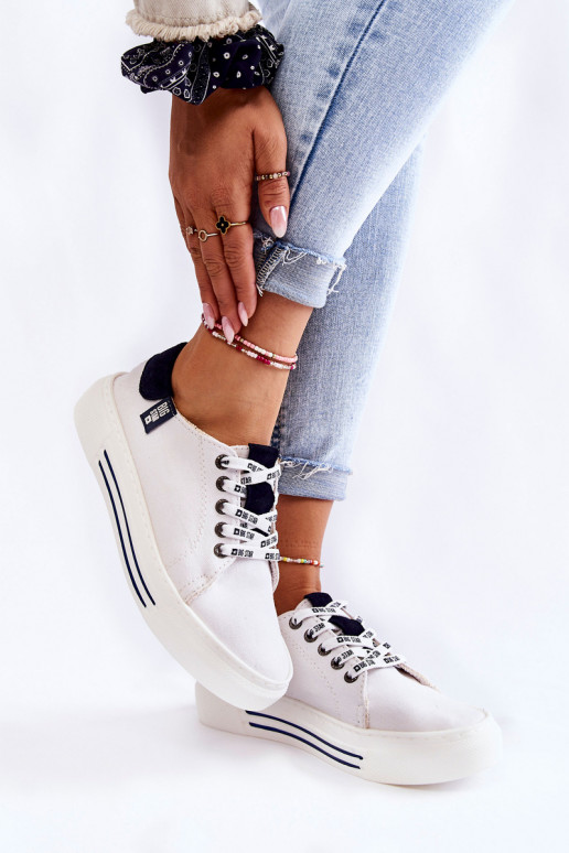 Damenschuhe Memory Foam System Big Star KK276002 weiße Farbe Damenschuhe Memory Foam System Big Star KK276002 weiße Farbe