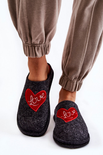 Hausschuhe Big Star KK276019 Schwarz und Rot 2