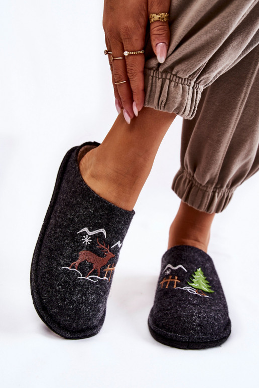 Hausschuhe Big Star KK276018 Schwarz und Beige Hausschuhe Big Star KK276018 Schwarz und Beige