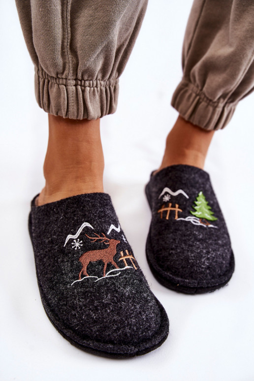 Hausschuhe Big Star KK276018 Schwarz und Beige Hausschuhe Big Star KK276018 Schwarz und Beige