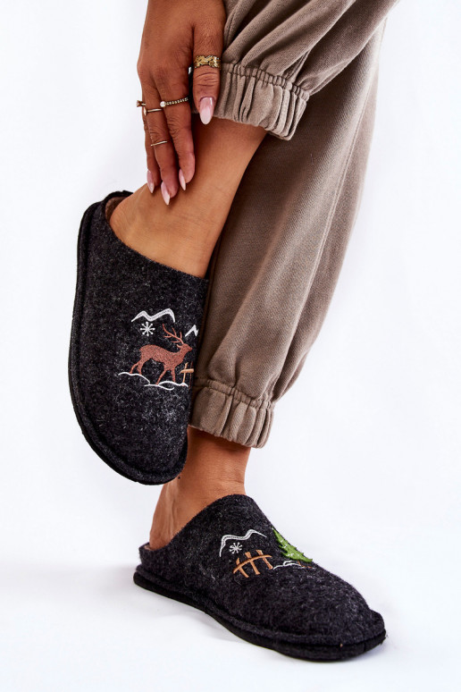 Hausschuhe Big Star KK276018 Schwarz und Beige Hausschuhe Big Star KK276018 Schwarz und Beige