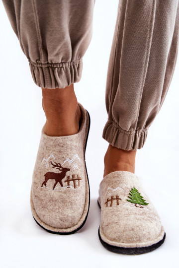 Hausschuhe Big Star KK276016 beige 2