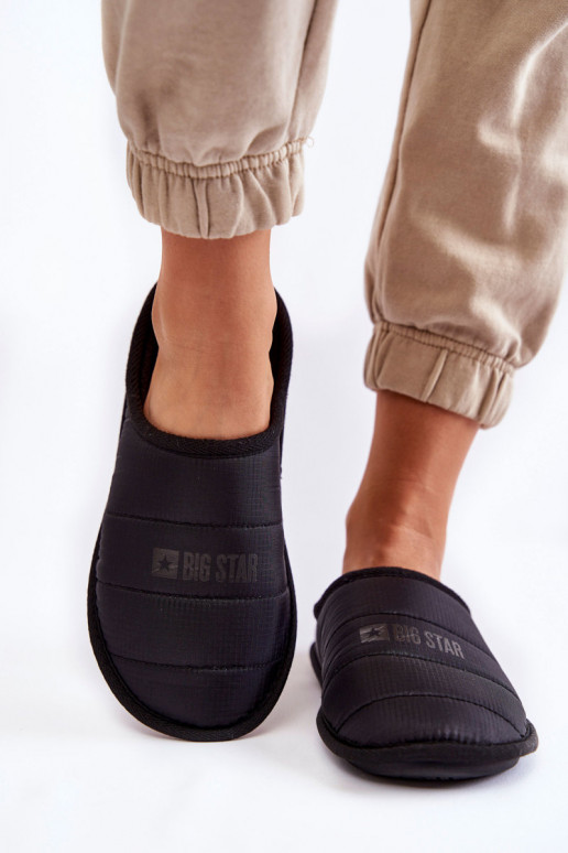 Klassisches Modell Hausschuhe Big Star KK274602 schwarz Klassisches Modell Hausschuhe Big Star KK274602 schwarz