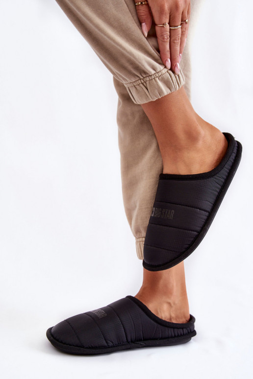 Klassisches Modell Hausschuhe Big Star KK274602 schwarz Klassisches Modell Hausschuhe Big Star KK274602 schwarz