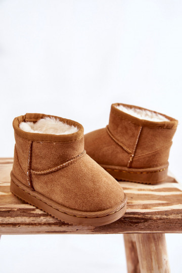 Warme Kinder-Winterstiefel in der Farbe Braun Gooby 2