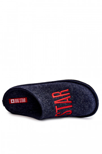 Klassische Herrenhausschuhe Big Star KK176002 dunkelblau 2