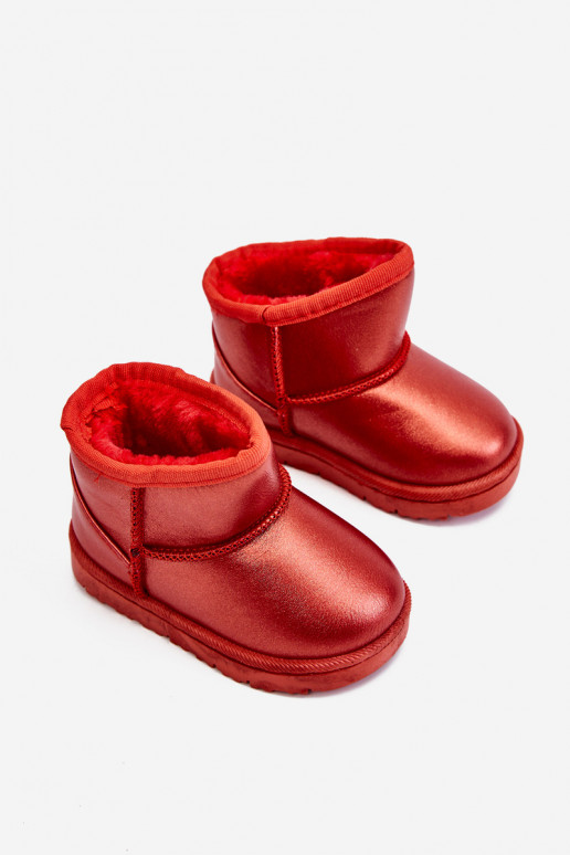 Warme Kinder-Schneestiefel in der Farbe Rot von Scooby Warme Kinder-Schneestiefel in der Farbe Rot von Scooby