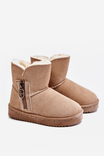 Kinder-Schneestiefel eines widerstandsfähigen Modells, warm, beige Catellie