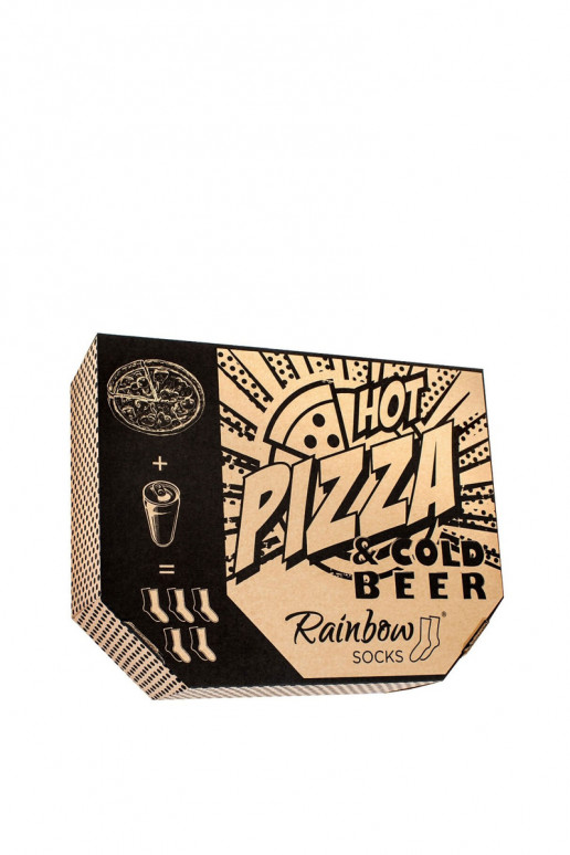 Farbige Socken im Karton 5 Par