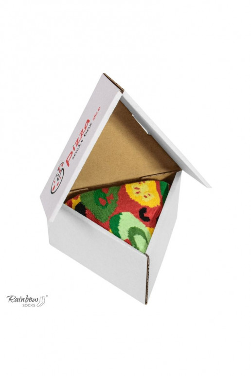 Farbige Socken in einer Box 1 Paar Pizza Farbige Socken in einer Box 1 Paar Pizza