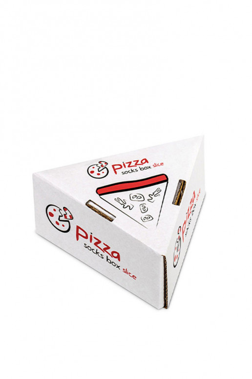 Farbige Socken in einer Box 1 Paar Pizza Farbige Socken in einer Box 1 Paar Pizza