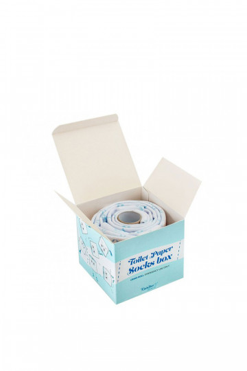 2 Paar farbige Socken in einer Box