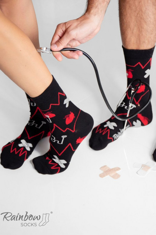 3 Paar farbige Socken in einer Box 3 Paar farbige Socken in einer Box