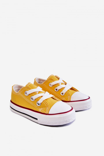 Klassische Kindersportschuhe in der gelben Farbe Filemon