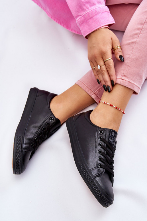 mit Riemen Klassisches Modell von Freizeitschuhen in der Farbe Schwarz von Misima