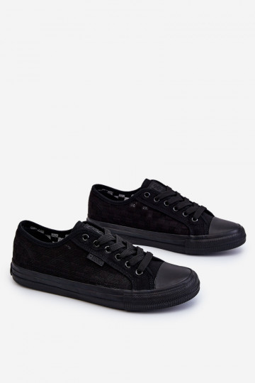 Klassisches Modell flache Schuhe Big Star LL274072 schwarze Farbe