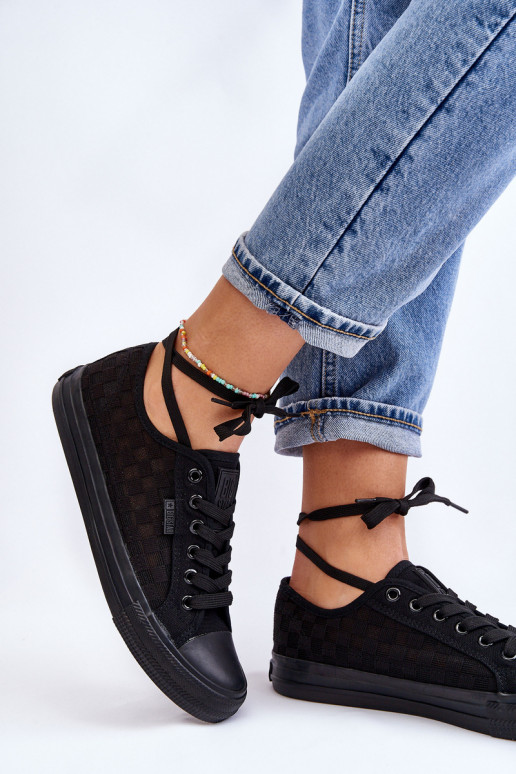 Klassisches Modell flache Schuhe Big Star LL274072 schwarze Farbe Klassisches Modell flache Schuhe Big Star LL274072 schwarze Farbe