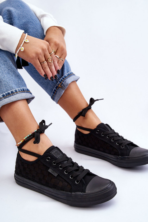 Klassisches Modell flache Schuhe Big Star LL274072 schwarze Farbe Klassisches Modell flache Schuhe Big Star LL274072 schwarze Farbe