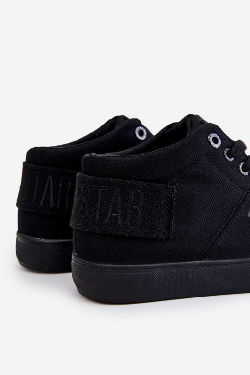 Klassisches Modell Freizeitschuhe mit Sohle Big Star LL274001 in der Farbe Schwarz Klassisches Modell Freizeitschuhe mit Sohle Big Star LL274001 in der Farbe Schwarz