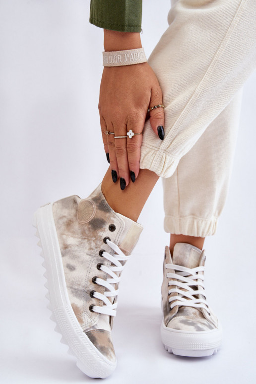 Freizeitschuhe Big Star LL274047 Weiß-grüne Farbe